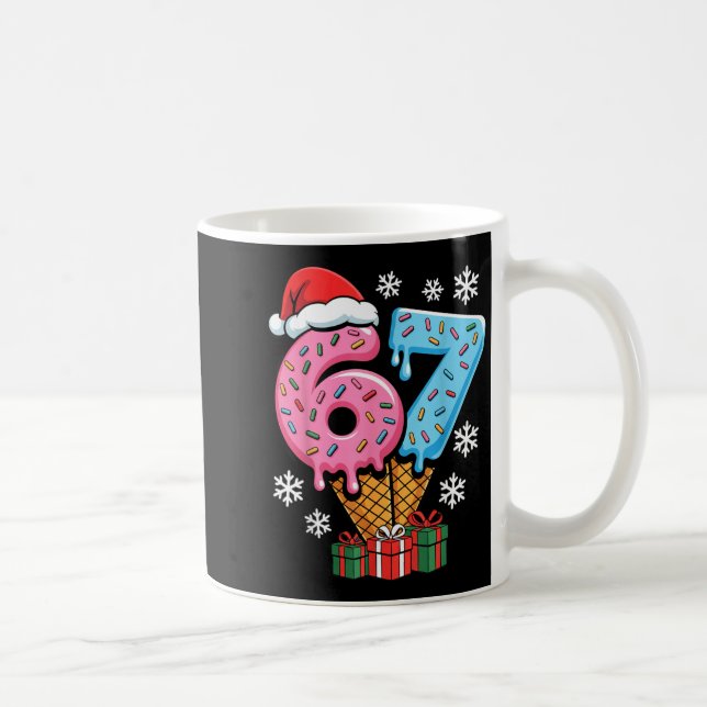 Funny 67 Christmas Meme Ice Cream 67  Coffee Mug (Right)