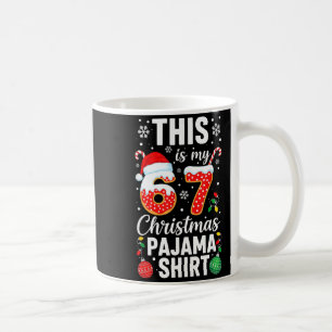 Funny 67 Christmas Pajamas Shirt Six Seven Meme Br Coffee Mug