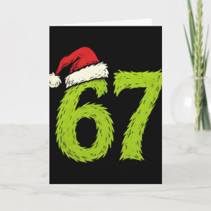 Funny 67 Christmas Six Seven Meme 6 7 Teens Boys G Card