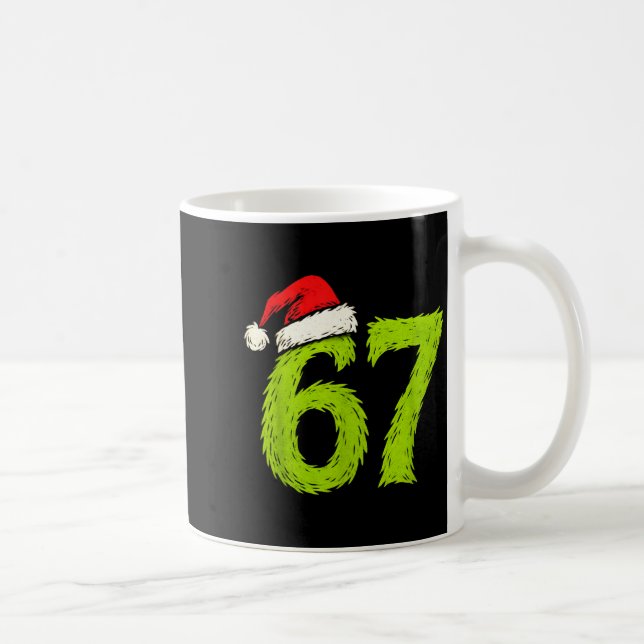 Funny 67 Christmas Six Seven Meme 6 7 Teens Boys G Coffee Mug (Right)