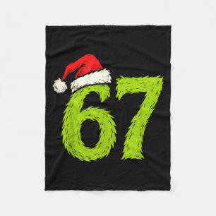 Funny 67 Christmas Six Seven Meme 6 7 Teens Boys G Fleece Blanket
