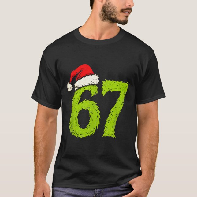 Funny 67 Christmas Six Seven Meme 6 7 Teens Boys G T-Shirt (Front)