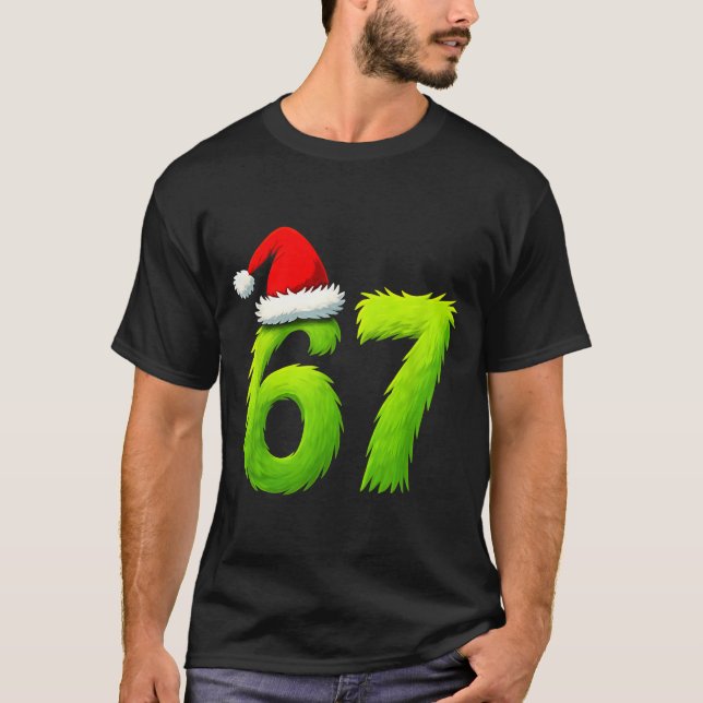 Funny 67 Christmas Six Seven Meme 6 7 Teens Boys G T-Shirt (Front)