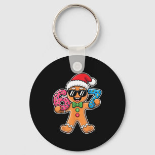 Funny 67 Christmas Six Seven Meme Xmas Gingerbread Keychain