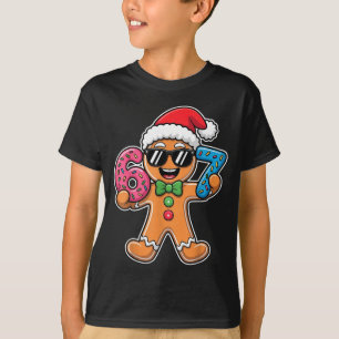 Funny 67 Christmas Six Seven Meme Xmas Gingerbread T-Shirt