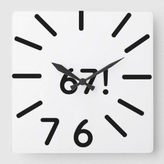 funny 67 clock