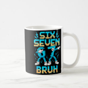 Funny 67 Dab Six Seven Burh Christmas 6 7 Dabbing Coffee Mug