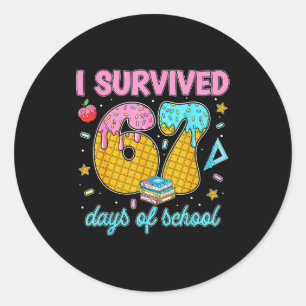 Funny 67 Days Of School Meme Teacher Student Tee Classic Round Sticker