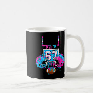 Funny 67 Football Ice Cream Drip 67th Srts Men &am Coffee Mug