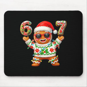 Funny 67 Gingerbread Six Seven Ice Cream Drip Chri Mouse Pad