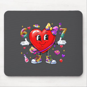 Funny 67 Heart Valentines Day Six Seven Meme 6 7 W Mouse Pad