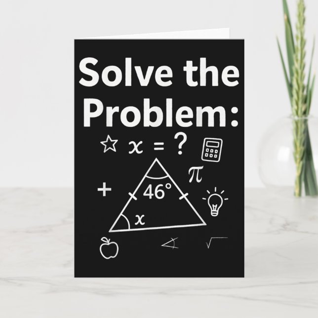 Funny 67 Math Meme Solve The Problem Teacher For S Card (Front)
