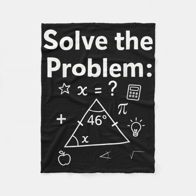Funny 67 Math Meme Solve The Problem Teacher For S Fleece Blanket (Front)