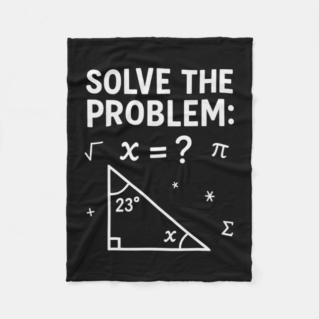 Funny 67 Math Meme Solve The Problem Teacher For S Fleece Blanket (Front)