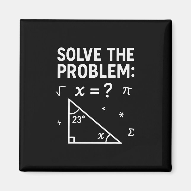 Funny 67 Math Meme Solve The Problem Teacher For S Magnet (Front)