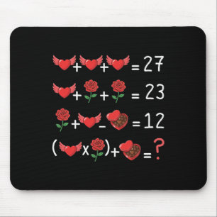 Funny 67 Math Teacher Valentine Math Teacher Women Mouse Pad