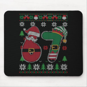 Funny 67 Meme 6 7 Ugly Sweater For Christmas Boys  Mouse Pad