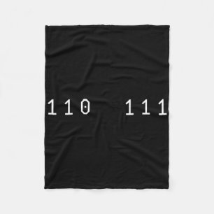 Funny 67 Meme Binary Code Computer Science Nerd Sl Fleece Blanket