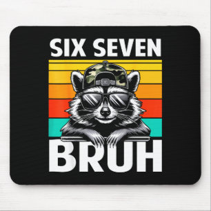 Funny 67 Meme Boys Kids Camo Hat Six Seven Bruh Ra Mouse Pad