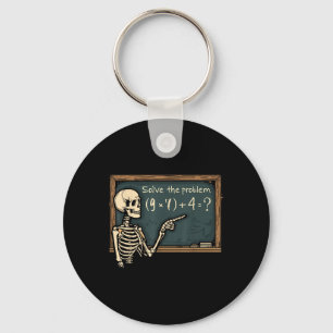 Funny 67 Meme Brainrot Joke Halloween Skeleton Mat Keychain