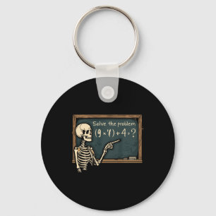 Funny 67 Meme Brainrot Joke Halloween Skeleton Mat Keychain