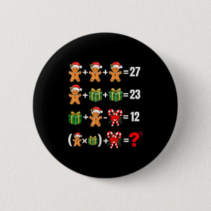 Funny 67 Meme Candy Merry Santa Math Teacher Chris 2 Inch Round Button