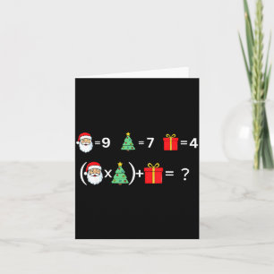 Funny 67 Meme Christmas Math Teacher Santa Six Sev Card