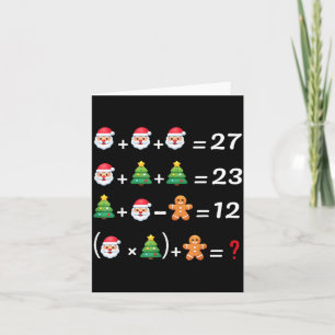 Funny 67 Meme Christmas Math Teacher Santa Six Sev Card