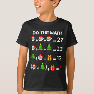 Funny 67 Meme Christmas Math Teacher Santa Six Sev T-Shirt
