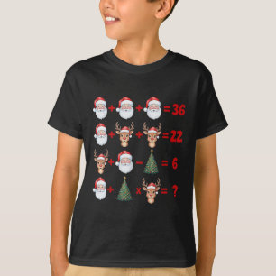 Funny 67 Meme Christmas Math Teacher Santa Six Sev T-Shirt