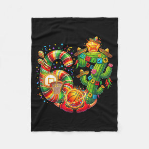 Funny 67 Meme Cinco De Mayo Basketball 6 7 Fiesta Fleece Blanket