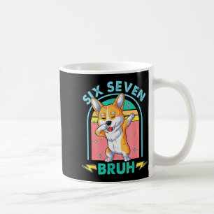 Funny 67 Meme Dog Six Seven Bruh Kids Boys Tee  Coffee Mug