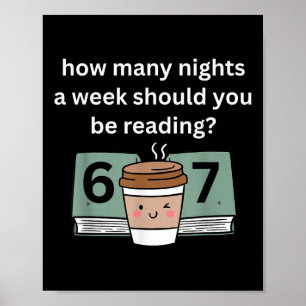 Funny 67 Meme English Teacher Reading Book Lover H Poster
