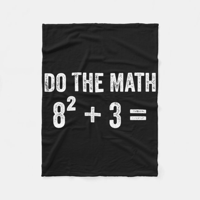 Funny 67 Meme Math Six Seven Teacher Brainrot Joke Fleece Blanket (Front)