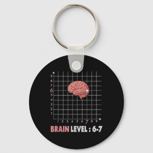 Funny 67 Meme Math Six Seven Teacher Brainrot Joke Keychain
