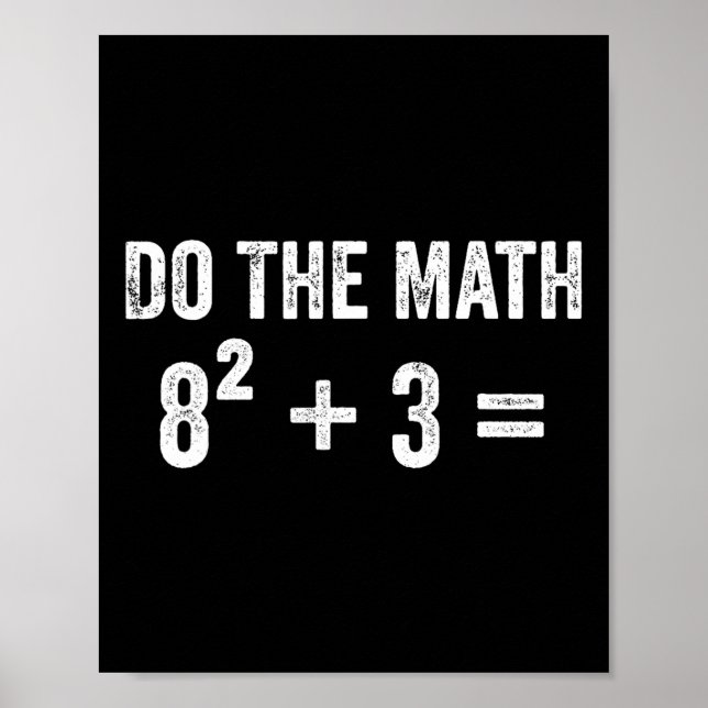 Funny 67 Meme Math Six Seven Teacher Brainrot Joke Poster (Front)