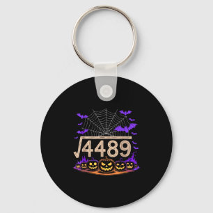 Funny 67 Meme Math Teacher 6 7 Halloween Square Ro Keychain