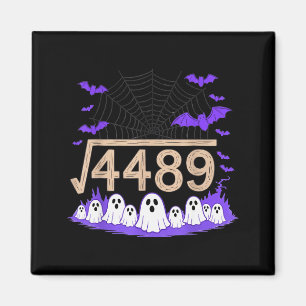 Funny 67 Meme Math Teacher 6 7 Halloween Square Ro Magnet