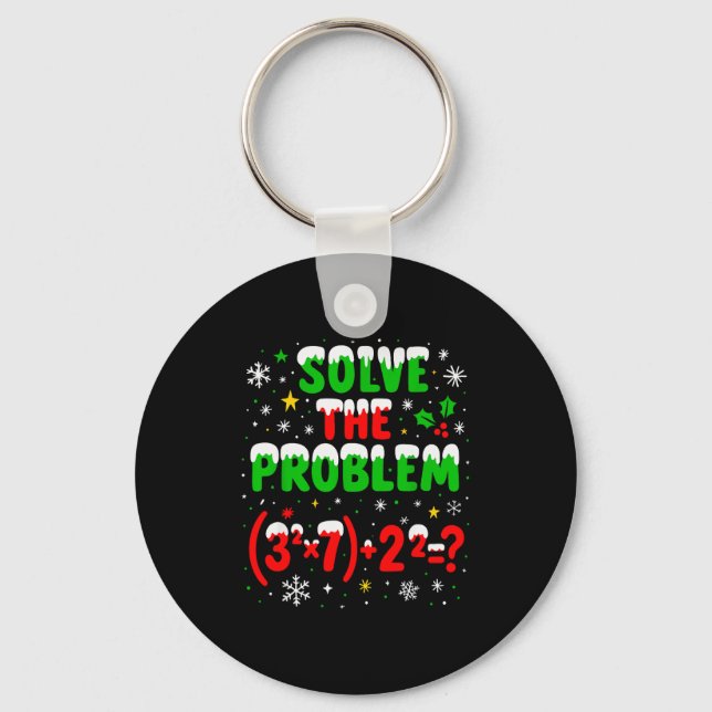 Funny 67 Meme Pemdas Elementary Math Teacher 6 7 C Keychain (Front)