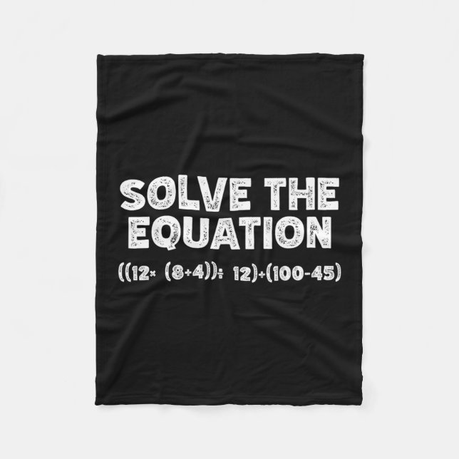 Funny 67 Meme Pemdas Elementary Math Teacher Brain Fleece Blanket (Front)