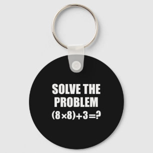 Funny 67 Meme Pemdas Elementary Math Teacher Brain Keychain