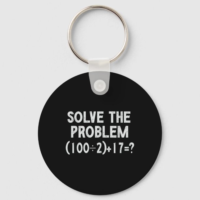 Funny 67 Meme Pemdas Elementary Math Teacher Brain Keychain (Front)