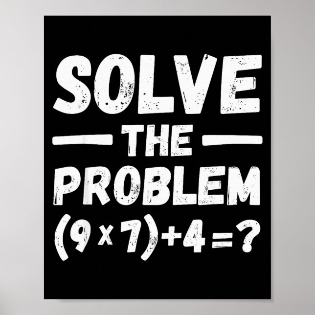 Funny 67 Meme Pemdas Elementary Math Teacher Humor Poster (Front)