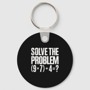 Funny 67 Meme Pemdas Math Teacher Brainrot Element Keychain