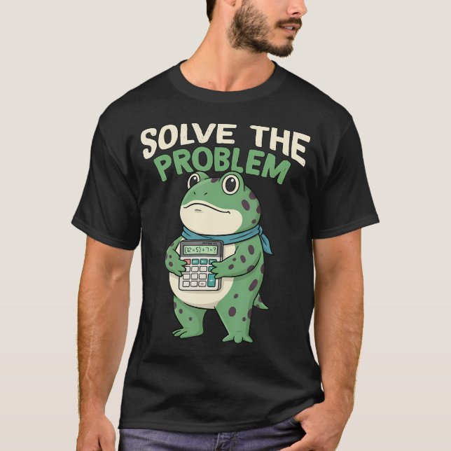 Funny 67 Meme Pemdas Math Teacher Six Seven Frog T-Shirt (Front)