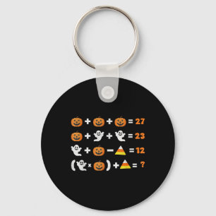 Funny 67 Meme Pumpkin Ghost Math Teacher Halloween Keychain