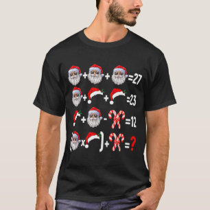 Funny 67 Meme Santa Christmas Tree Math Teacher Xm T-Shirt