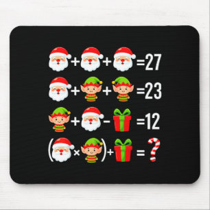 Funny 67 Meme Santa Math Teacher Christmas Six Sev Mouse Pad