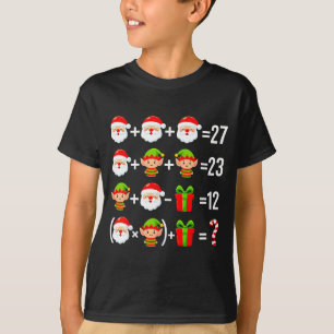 Funny 67 Meme Santa Math Teacher Christmas Six Sev T-Shirt
