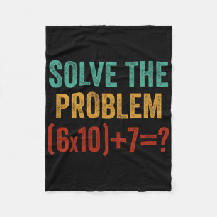 Funny 67 Meme Six Seven 6 7 Math Teacher Men Women Fleece Blanket
